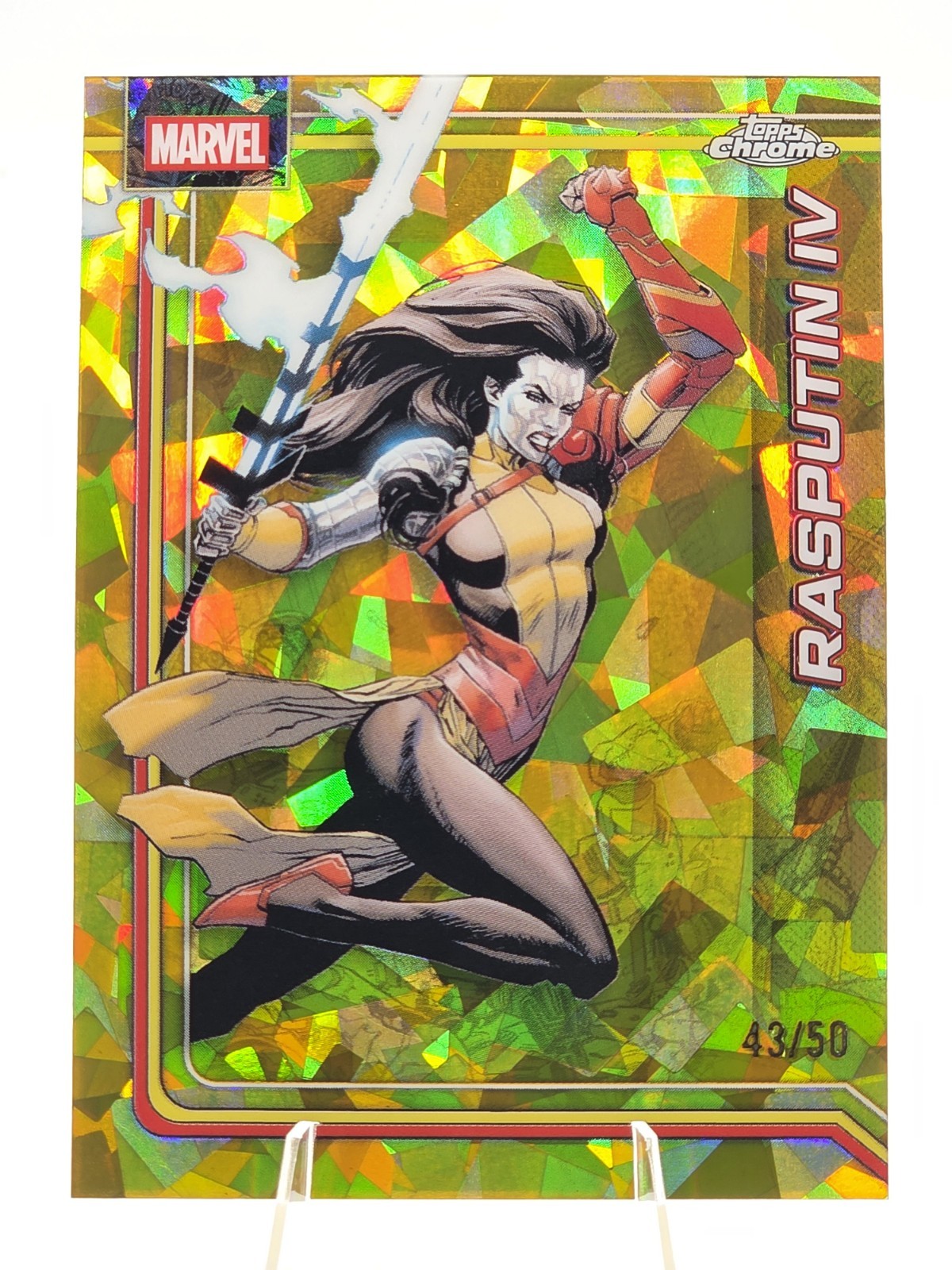 Rasputin IV Gold 43/50 2026 Topps Chrome Marvel Comics Sapphire Edition