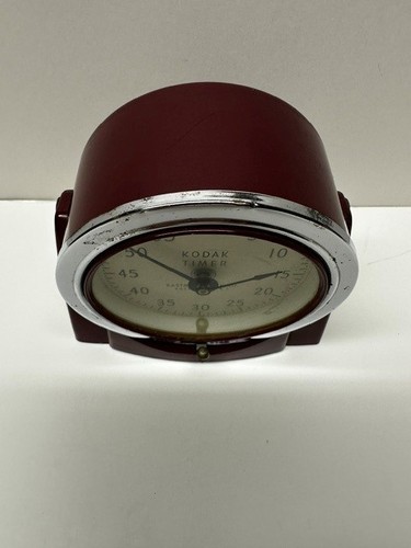 Vintage Kodak Darkroom Timer in Working Condition Dark Red #8239