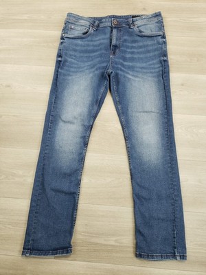 The Perfect Jean NYC Men Size 38 X 32 Slim Fit Blue Denim Stretch Cotton Blend