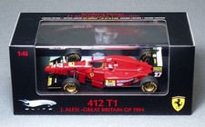 Ferrari 412T1 #27J Alesi 1994 British GP Hot Wheels Mattel 1/43 Elite Minicar
