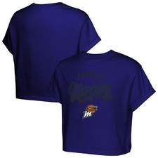 Girls Youth  Purple Phoenix Mercury City Pennant Cropped T-Shirt