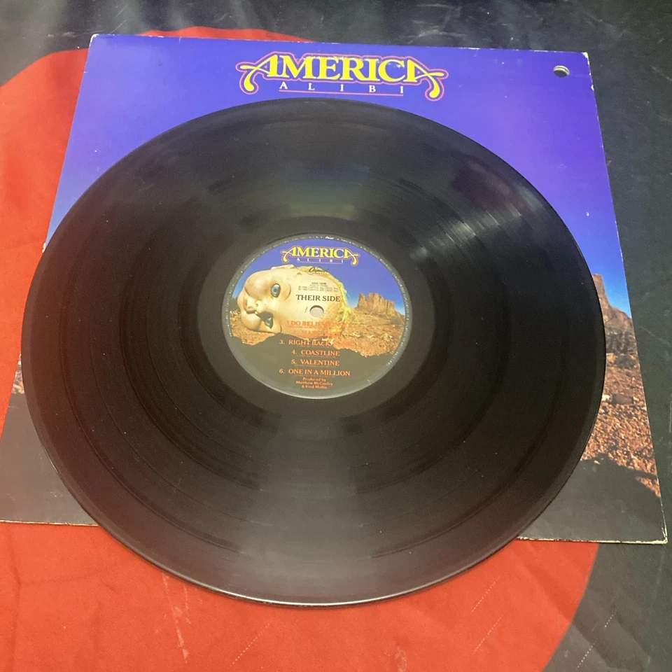 AMERICA - Alibi (1980, Vinyl LP) “One In A Million” “Valentine” *CLEARANCE* - Image 4 of 4