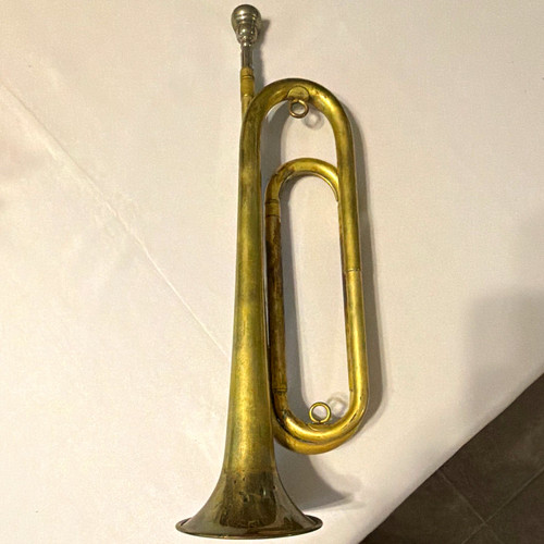Vintage Rexcraft Boy Scouts of America Official Brass Bugle BSA + 1 Mouthpiece