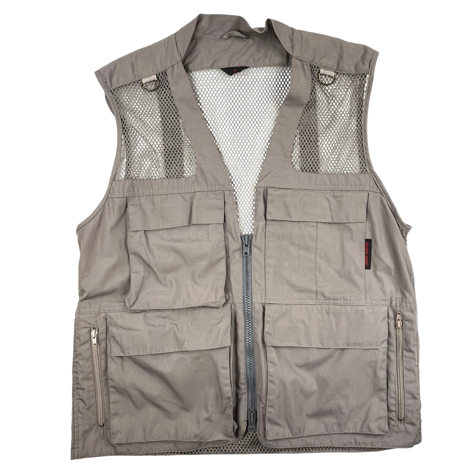 VTG Domke Utility Vest Canvas Mesh Multi‑Pocket Outdoor Hiking Fishing 2 Large?