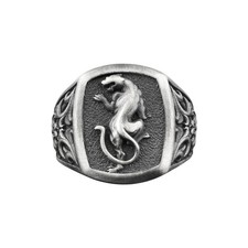 Anello da uomo in argento pantera nera, gioielli fatti a mano per amanti degl...