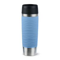 N20226 EMSA Isolierbecher TRAVEL mug Wave 0.5 l. pastellblau hochwertiger ~D~