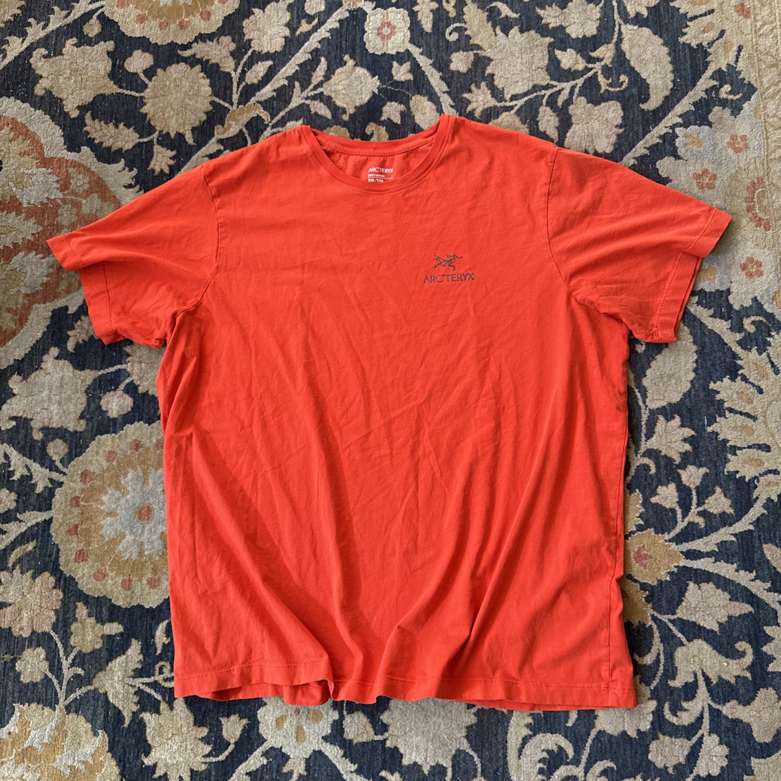 ARC'TERYX T shirt Arcteryx outdoor rara retrò hype taglia XXL arancione scheletro