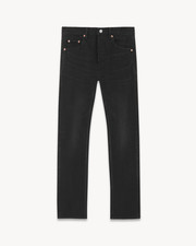 SAINT LAURENT PARIS MEN'S D21 M/ SK-MW JEANS BLACK Size 31