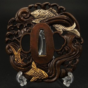 Japanese Tsuba Sword Guard Katana ornaments Antique Alloy Modern Article #776