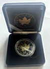 2018 Colorized Maple Leaf 1 Oz Silver Smitty’s Treasures 42/500