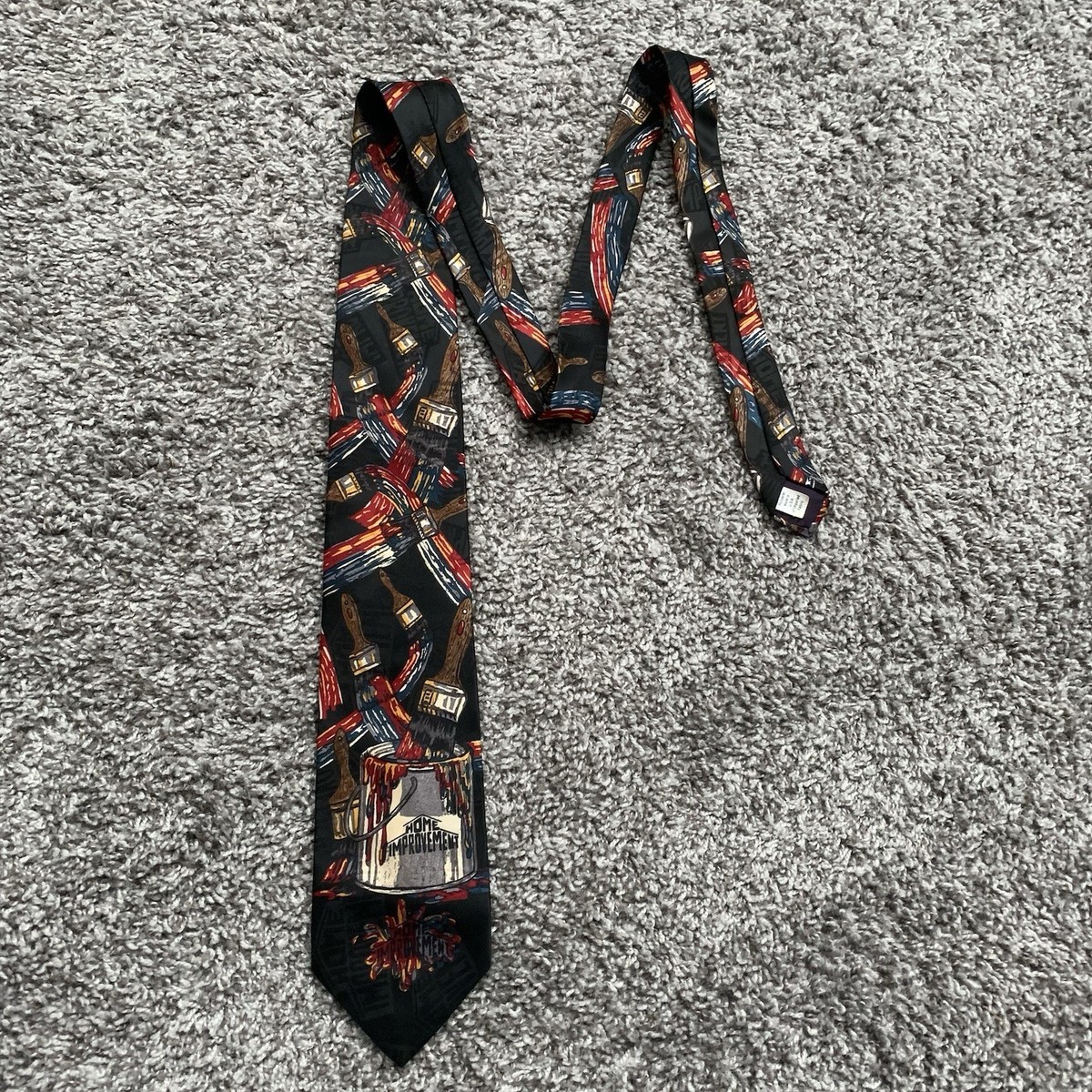 Home Improvement Paint Brush Necktie Vintage ABC Tim Allen Neighbor Handy Man View 5