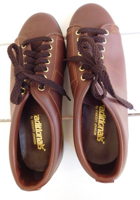 Bowling Shoes Endicott Johnson Brown Sliders Traditional Men's Size 8 Vintage