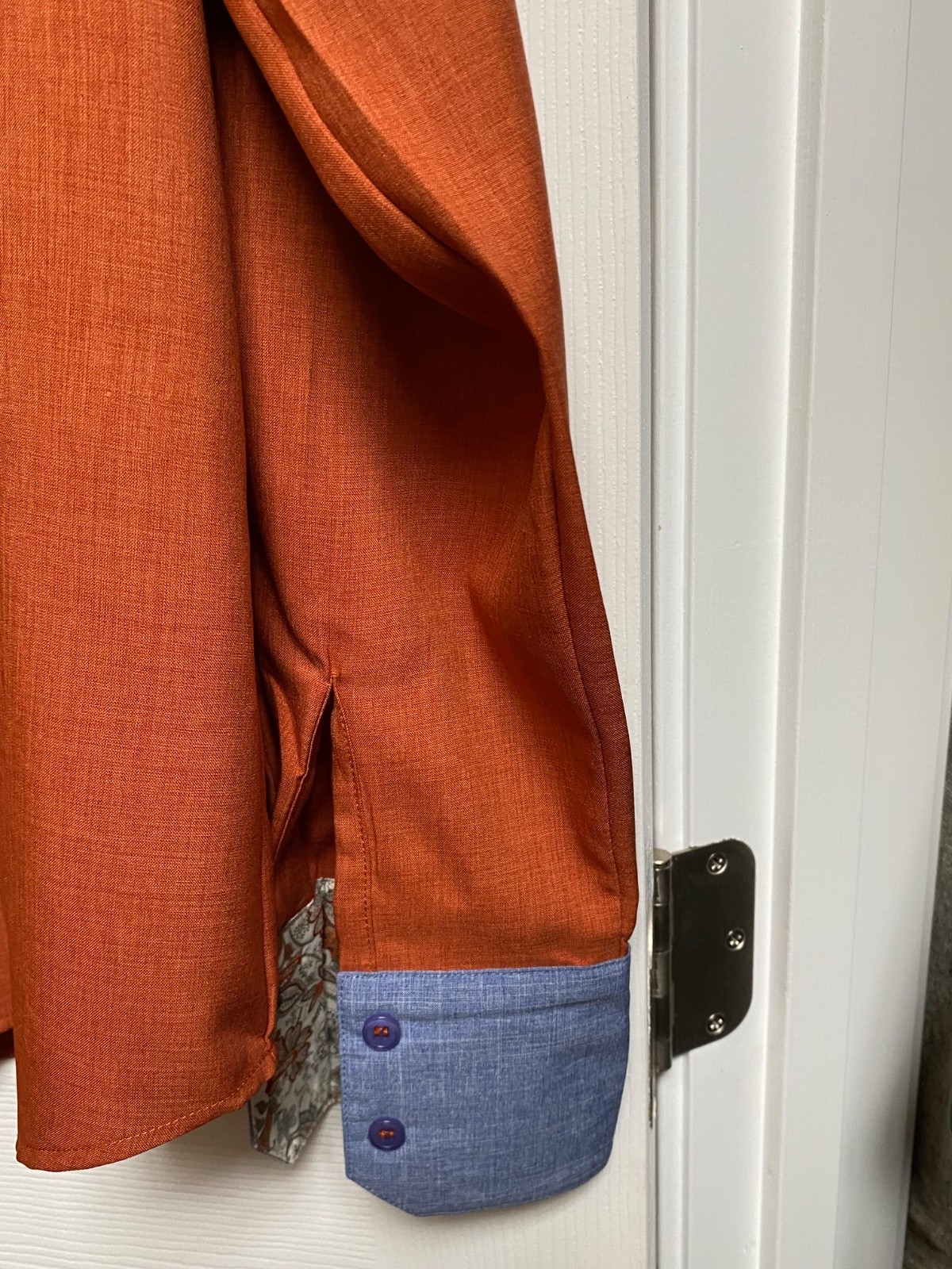 Stormcloud Rust Jacobean Double Collar Blouse- Si… - image 4