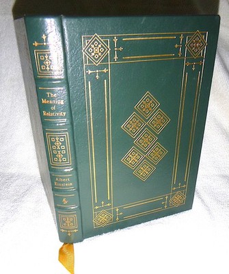 Albert Einstein    THE MEANING OF RELATIVITY    Easton Press   full leather