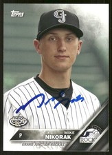 2016 Topps Pro Debut MIKE NIKORAK Signed Card Autograph ROCKIES auto