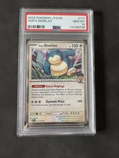 Hop's Snorlax 117/159 Sv09: Journey Together Holo PSA 10 Graded Card