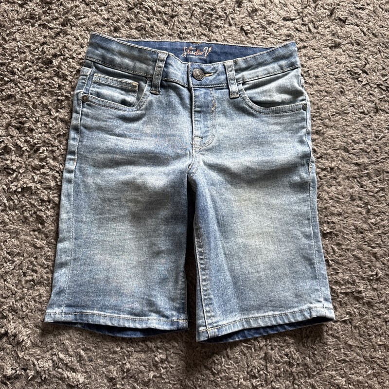 Studio V A Division Of Vigoss Girls Denim Shorts Sz 10 Blue - EUC!