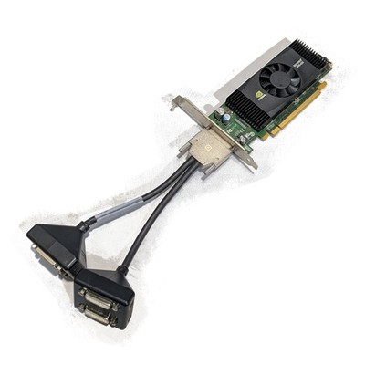 Dell Nvidia Quadro NVS 420 Graphics Card PCI Express x16 with Quad DVI-D Dongle