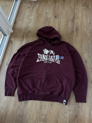 Lonsdale Men's Vintage Big Logo cotton Hoodie Size: XL