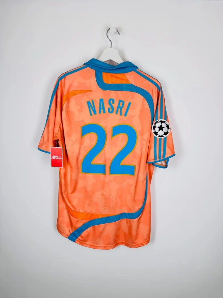 MAILLOT DE FOOTBALL OLYMPIQUE DE MARSEILLE 2007/2008 THIRD - SAMIR NASRI #22 (L) - Photo 1/4