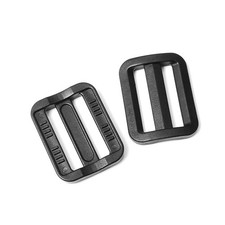 CooBigo 12 Pack Plastic Buckles for Straps 1 Inch Tri-Glide Slide, Plastic Sl...