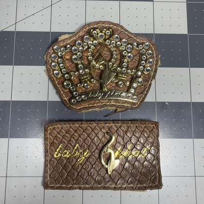 #ad #ad 2 Vintage Baby Phat Emblems On Leather For Adding To Clothing Vests Purses Etc $17.60