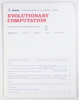 2001 Feb IEEE EVOLUTIONARY COMPUTATION engineering design GENETIC ALGORITHMS