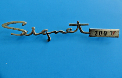 1960'S SIGNET 200 FENDER SCRIPT EMBLEM METAL - FACTORY ORIGINAL # 2417703 9742