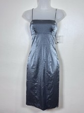 VTG Guess Babydoll Dress Y2K 90s Party Prom Shimmer Bodycon Spaghetti Strap S