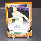 Max Shulga 2025-26 Bowman Chrome RC AUTO Orange Wave Refractor 3/25 Celtic TF1