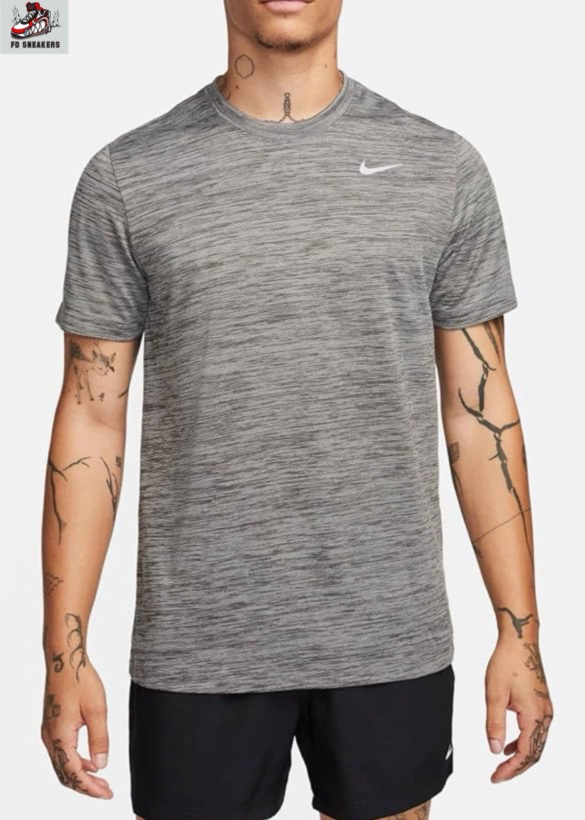 Nike Iron Grey Dri-FIT Veneer Training T-Shirt Men’s UK Sizes M/L/XL - BNWT