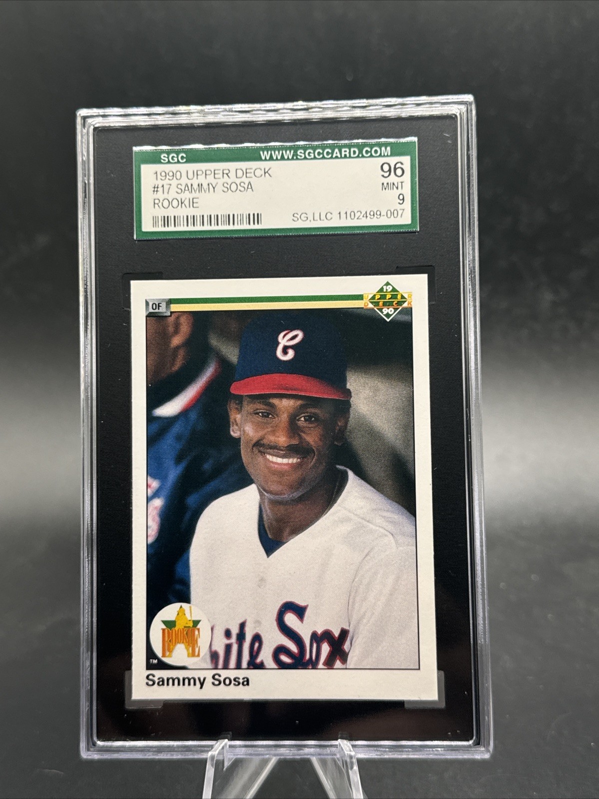 1990 Upper Deck - Sammy Sosa #17 (RC) Rookie SGC 9