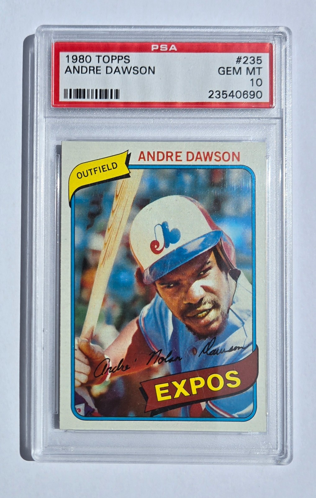 1980 Topps Andre Dawson #235 Gem Mint PSA 10