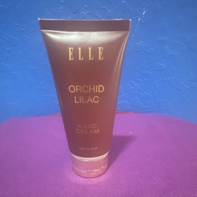 ELLE Orchid Lilac Hand Cream Moisturizer Brown Scented 2.7 fl oz 80 mL for Hands