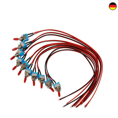 Kippschalter 12V SPST 20AWG 3 Pins 2 Positionen