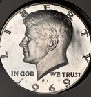 U.S. Coin, 1969-S Proof Kennedy Half Dollar, 40% SILVER, Uncirculated, Pristine!