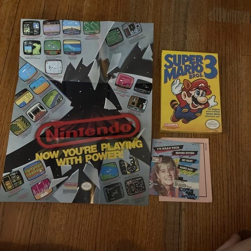 Vintage 1990 Nintendo Super Mario Bros 3 Video Game Box only