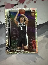 2025 Topps NBA - Dylan Harper #202 Topps Foil Pattern FANATICS EXCLUSIVE (RC)