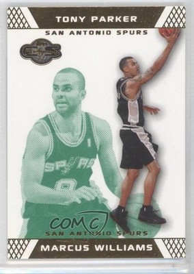 2007-08 Co-Signers Gold Green 9/59 Marcus Williams Tony Parker Rookie RC HOF 7y2