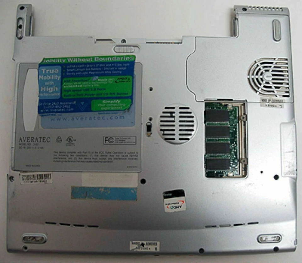 Averatec 3100 3150 3150H Laptop Computer Motherboard 37-730082 System Board - Image 2 of 4