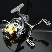 Metal Spool Fishing Spinning Reel Double Rocker Arm Lure Fishing Line Wheel