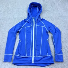 Eddie Bauer Womens High Route Grid Fleece Full Zip Jacket Hoodie XS First Ascent