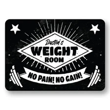 Custom Weight Room Metal Sign