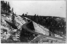 8" x 10" Photo Famous S bridge, Alamogordo to Cloudcroft, New Mexico