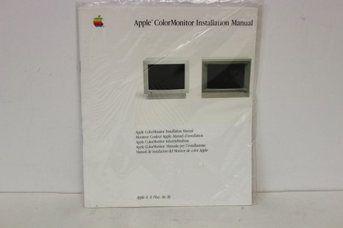 APPLE COLOR MONITOR INSTALLATION MANUAL APPLE II II PLUS IIE IIC NEW 030-1244-A - 第 1/3 張圖片