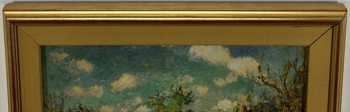 Camille Pissarro Giardino in Piena Luce Sole Tela Riproduzione Stampa Incorniciata - Foto 6 di 9