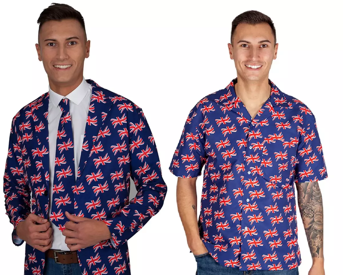 Union jack cheap formal shirt