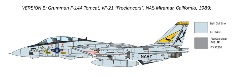 ITALERI 1414 F-14A Tomcat - Immagine 4 di 4