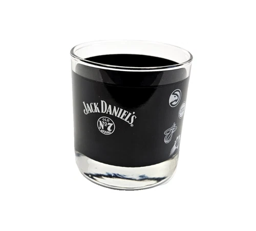 شعارات فريق كرة السلة الجديد Jack Daniels Old No 7 NBA Low Ball Rock Glass 30 متوفرة