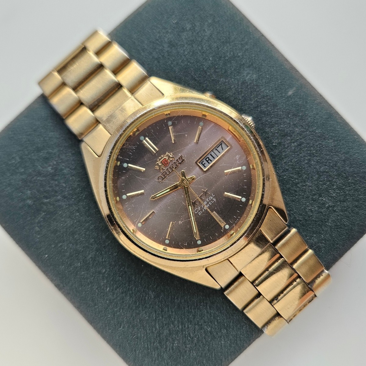Vintage ORIENT tristar 3 star AAA crystal KY 469WC2 80 Japan Men